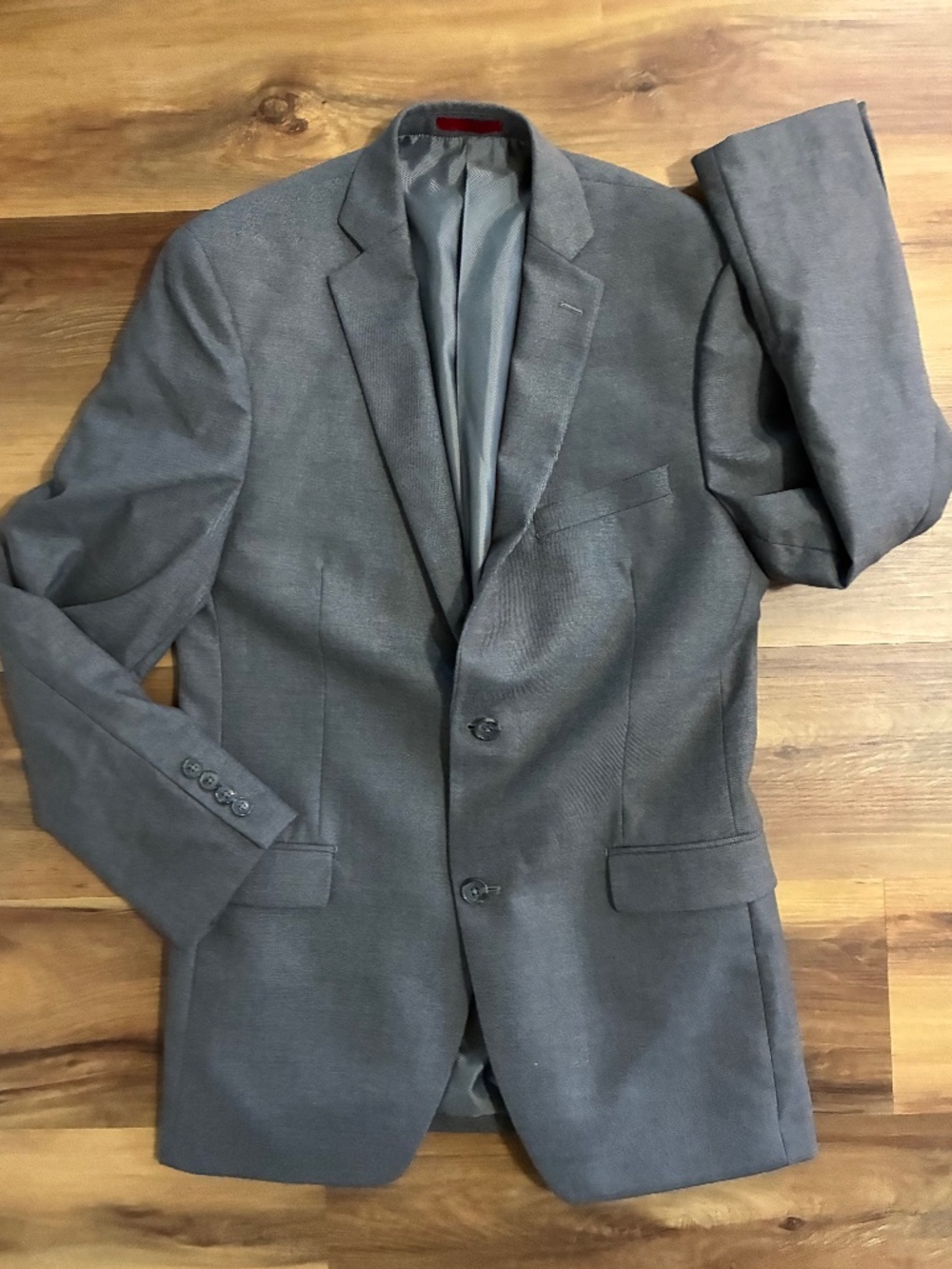 Alfani Slim fit Gray Suit Jacket. Sz 38L Polyester/Rayon Blend. Work Semi Formal